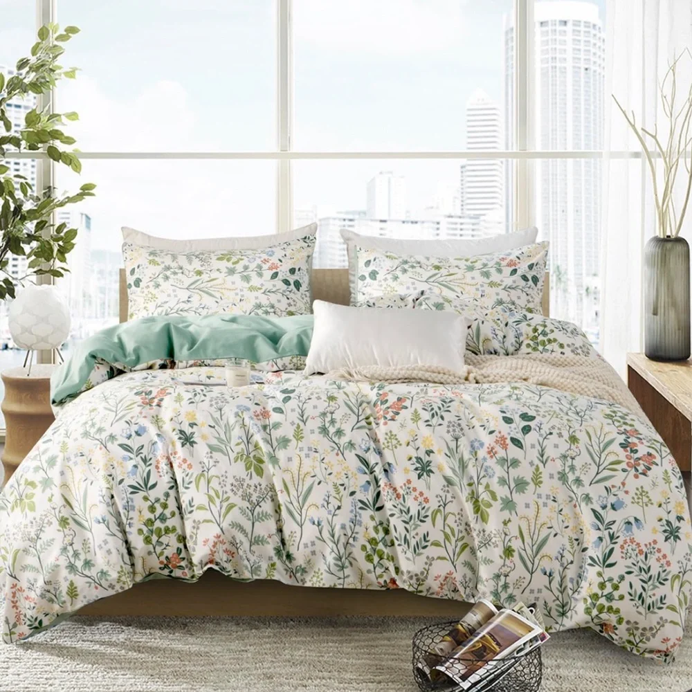 Floral Pattern Bedding Set-TWIN SIZE
